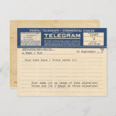 1920 Postal Telegram (Briefkaart) Briefkaart (Voorkant / Achterkant)