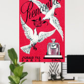 1920 Rencontre Parfum Poster (Thuiskantoor)