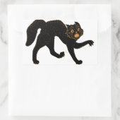 1920 Scary Black Cat Rechthoekige Sticker (Tas)