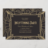 1920-teman inflyttningsfest inbjudan kaart (Voorkant / Achterkant)