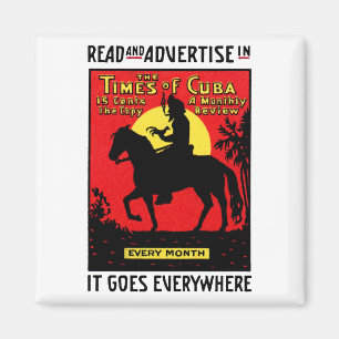 1920 The Times of Cuba Magneet