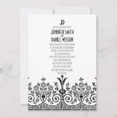 1920 Theme Faire-part de mariage (Devant)