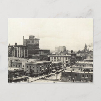 1920 Uitzicht van de binnenstad Fort Worth, TX & C Briefkaart