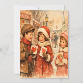 1920 Valentijnskaart in vintage stijl Feestdagenkaart