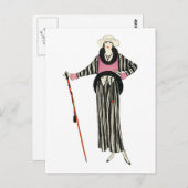 1920 Vrouwen Mode Illustratie Briefkaart (Voorkant / Achterkant)
