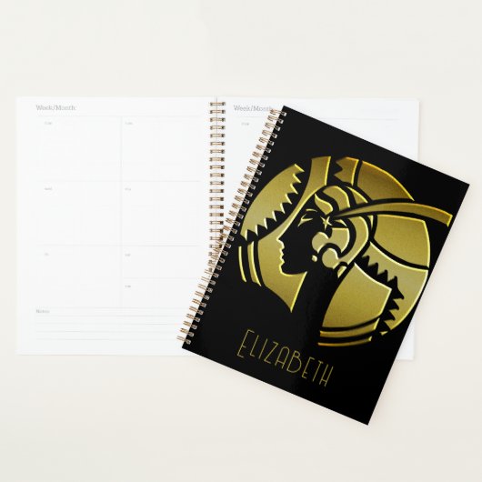 1920's Art Deco Diva in goud Planner (Display)