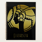 1920's Art Deco Diva in goud Planner (Voorkant)