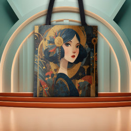 1920's Art Deco Flapper Girl Draagtas