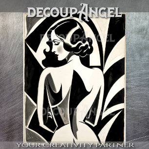1920s  Art Deco Poster #1 - Decoupage - Tissuepapier