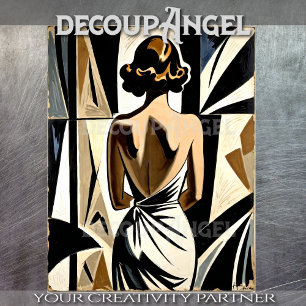 1920s  Art Deco Poster #3 - Decoupage - Tissuepapier