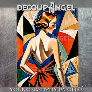 1920s  Art Deco Poster #4 - Decoupage - Tissuepapier