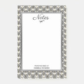 1920s Art Deco Zwart & Wit Fans Post-it® Notes (Voorkant)