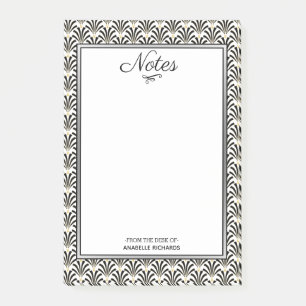 1920s Art Deco Zwart & Wit Fans Post-it® Notes