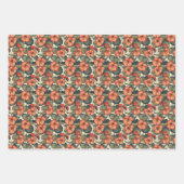 1920s Art Nouveau Geraniums - Bloemen Inpakpapier Vel (Voorkant)