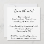  1920s Bridal Bedankkaart (Achterkant)