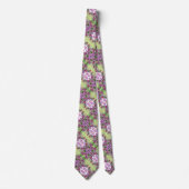 1920's Classic  Bloemen Satijn Foulard Stropdas (Voorkant)