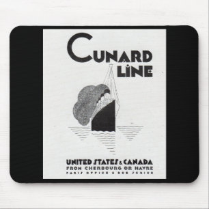 1920s Cunard Line art deco en Muismat