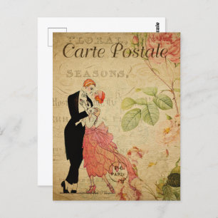 1920s Dancing Paar Briefkaart