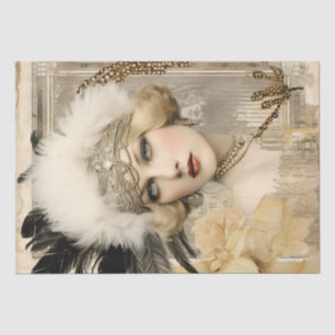 1920's Flapper Girl Art Deco Tissuepapier