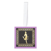 1920's Flapper Girl Thunder_Cove Kubus Ornament (Voorkant)