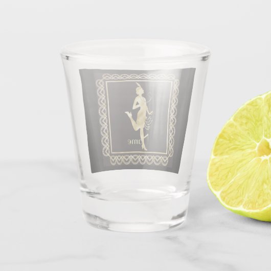 1920's Flapper Girl Thunder_Cove Shot Glas (Achterkant)