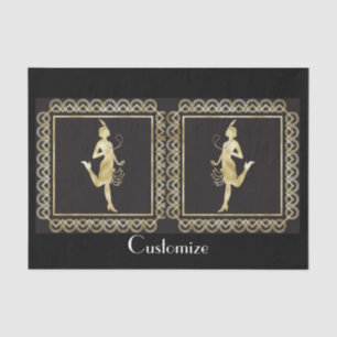 1920's Flapper Girl Thunder_Cove Tissuepapier