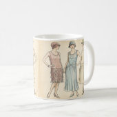 1920s Flapper Mode — Retro Art Deco Mok (Voorkant rechts)