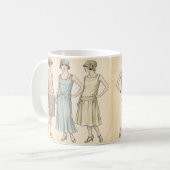 1920s Flapper Mode — Retro Art Deco Mok (Voorkant links)