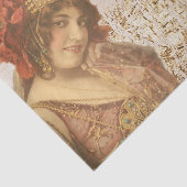  1920s Flapper Thinking of You Tissuepapier (Detail)