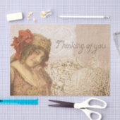  1920s Flapper Thinking of You Tissuepapier (Craft)
