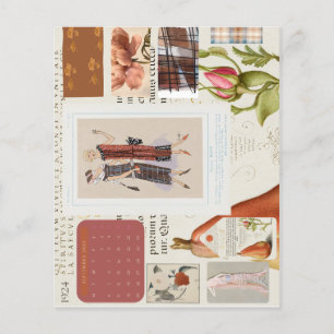 1920s Franse Mode Bord Kalender Flyer