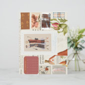 1920s Franse Mode Bord Kalender Stationery (Staand voorkant)