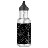 1920's Gatsby Art Deco Waterfles met naam Waterfles (Links)