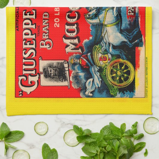 1920s Giuseppe Garibaldi macaroni Theedoek (Gevouwen)