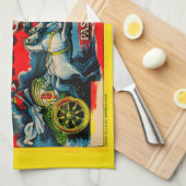 1920s Giuseppe Garibaldi macaroni Theedoek (Quarter Fold)