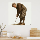 1920's Golfmode - Kunstprint Poster (Keuken)