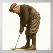 1920's Golfmode - Kunstprint Poster (Voorkant)