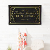 1920s Great Gatsby Art Deco Vrijgezellenfeest Spandoek (Insitu)