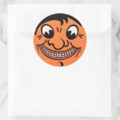 1920s  Halloween Jack O'Lantern Gezicht Ronde Sticker (Tas)