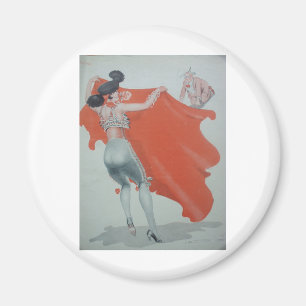 1920s Lady Bullfighter houdt ze af Magneet