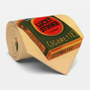 1920s Lucky Strike advertentieprint Stropdas