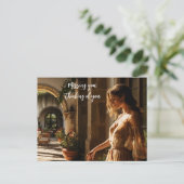 1920s Miami Spaanse villa binnenplaats Briefkaart (Staand voorkant)