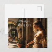 1920s Miami Spaanse villa binnenplaats Briefkaart (Voorkant / Achterkant)