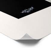 1920s mode flapper girl tekening poster (Hoek)