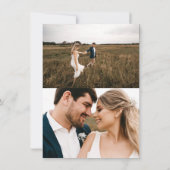 1920's Moderne Romance Foto Save the Date Kaart (Achterkant)