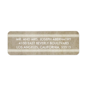  1920's Movie Marquee Return Address Label