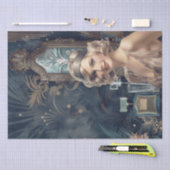 1920's Parfum Flapper Meisje Art Deco Tissuepapier (Craft)