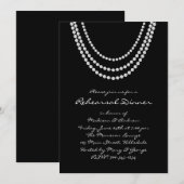 1920's Pearl Repetitie Diner Uitnodiging (Voorkant / Achterkant)