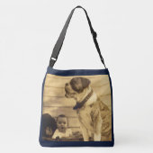 1920s pitbullbewakers baby crossbody tas (Achterkant)