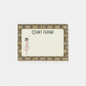 1920's stijl notitieblok twintigers flapper retro  post-it® notes (Voorkant)